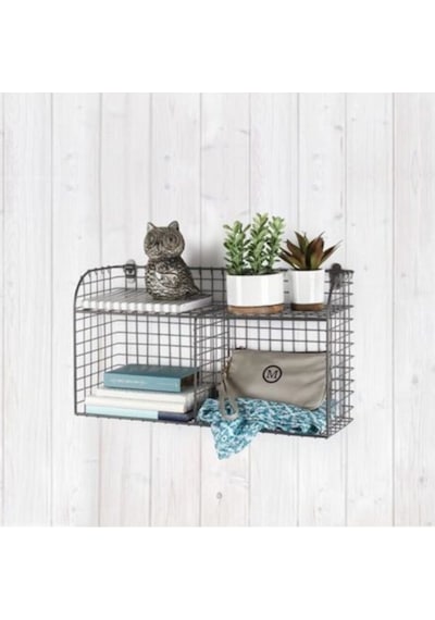 Metal Banyo Mutfak Duvar Rafı Wd107 Siyah