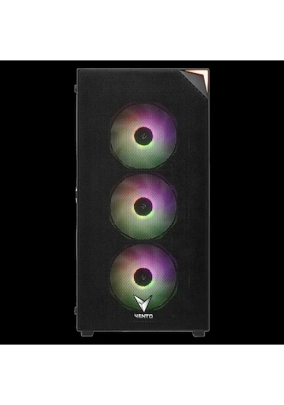 Vento Vg4200s Mid Tower, 850w 80+ Siyah, Temperli Cam, Rgb, Atx Gamıng Kasa