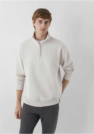 Mavi Yarı Fermuarlı Bej Erkek Sweatshirt M0s10278-70144