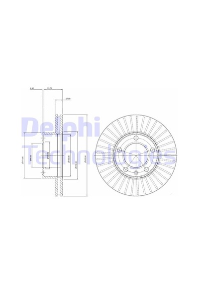 Delphı Fren Dıskı On 5d 305 Mm Renault Master Iı Opel Movano 03- OC01-DELPHI BG9692