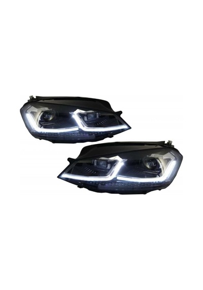 Autogp Vw Golf 7.5 J Led Ön Far Lambası Takımı Silver 2016+