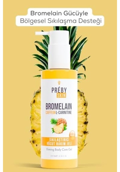 Bromelain, Kafein Ve Lcarnitine İçeren Sıkılaştırıcı Vücut Bakım Jeli