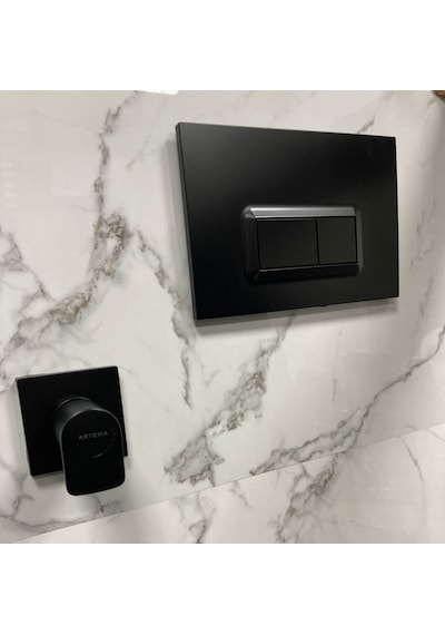 VitrA Loop R 7400680 Siyah Kumanda Paneli & Ankastre Stop Valf Siyah