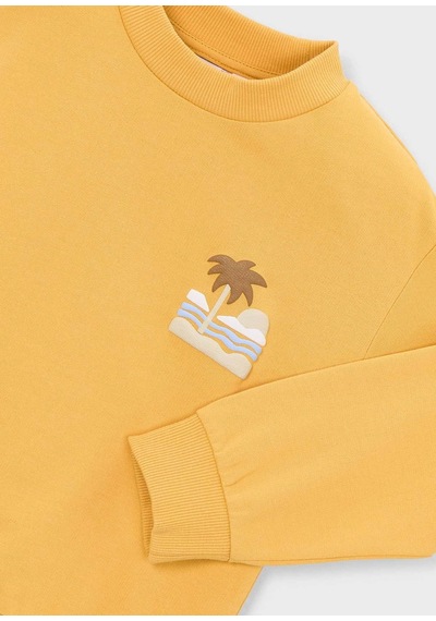 Mayoral Erkek Çocuk İki İplik Sweatshirt Sarı