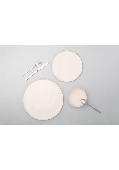 Porland 04Alm006715 Chopin Platin 18 Parça 6 Kişilik Yemek Takımı