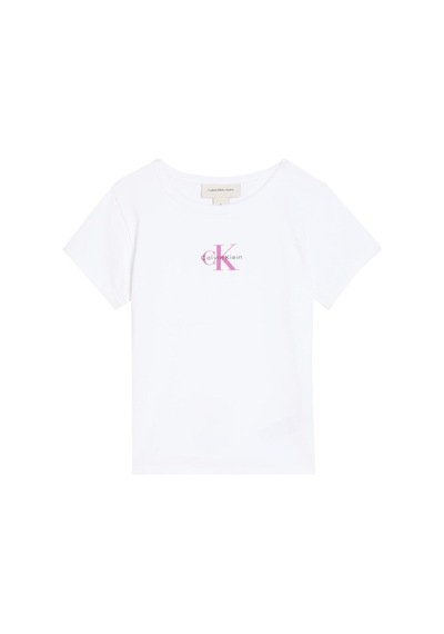 Calvin Klein Kız Çocuk Tişört Lvcksjb11g Beyaz