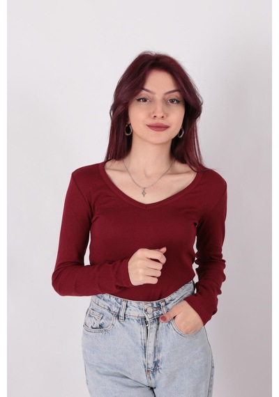 Busem S0015897 Kadın Bluz Bordo