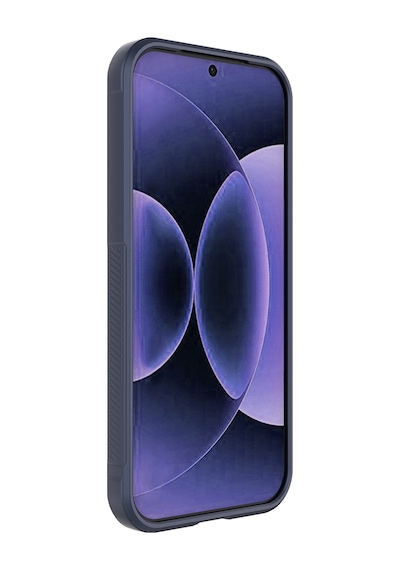 Maks Technology Mi 17 Pro Max Kılıf Esnek Tpu Oyuklu Arka Yüzey Tasarımlı Mkst Etnik Silikon Kapak - Lacivert