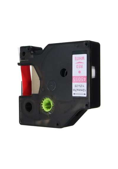 Prıntpen Dymo D1 45805 Beyaz Etıkete Kırmızı 19mm X 7m Muadil Etiket