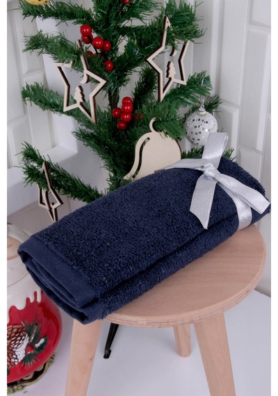 Baveno %100 Pamuk 2'li Nakışlı Yılbaşı 30 x 50 CM Happy New Year El - Misafir Havlu Seti Yeni Yıl
