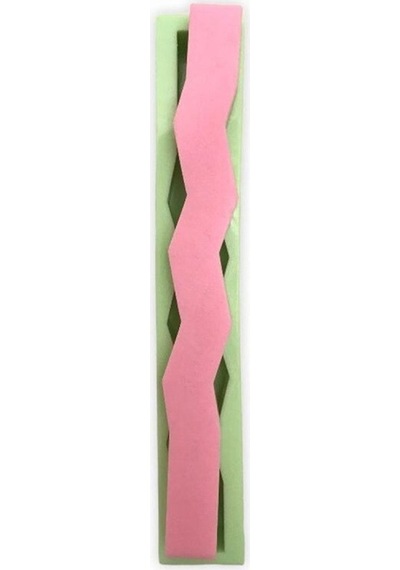Zigzag Çubuk Silikon Mum Kalıbı 23x3x2.5 Cm 6