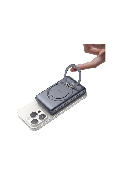 Mc-8371 10000mah - 20w Dahili 360 Halka Standlı Metal Ultra İnce Manyetik Powerbank