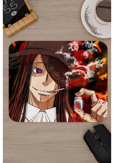 Fire Force Anime V3 - 22x18 Gaming Kauçuk Kaymaz Taban Mouse Pad Fare Altlığı