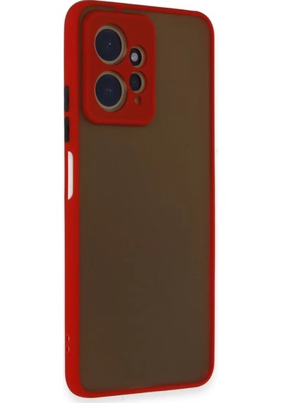 Newface Xiaomi Redmi Note 12 4g Kılıf Montreal Silikon Kapak - Kırmızı