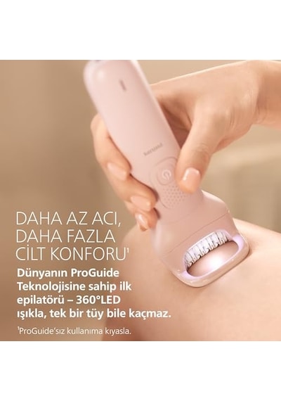 Philips Bre718/05 Epilatör Serisi 9000, Kablosuz, Islak Ve Kuru Kullanım, 32 Cımbız, Led Işık, 60 Dakika Pil Ömrü