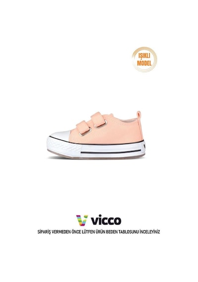 Vicco 925.20y.150 Pudra Işıklı Çocuk Spor Ayakkabı Pudra