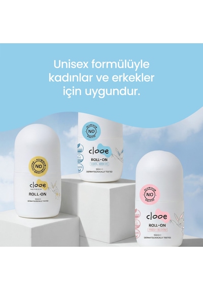 Alüminyum İçermeyen Hassas Cilt Uyumlu Organik Aloe Vera Özlü Ferahlatıcı Roll On Deodorant 50 Ml