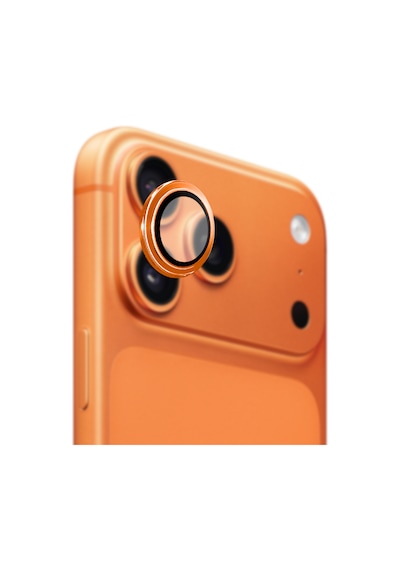 Safeus 9h+ Safir Temperli Kamera Lens Koruyucu Apple Uyumlu iPhone 17 Pro Max Ve İle Kozmik Turuncu
