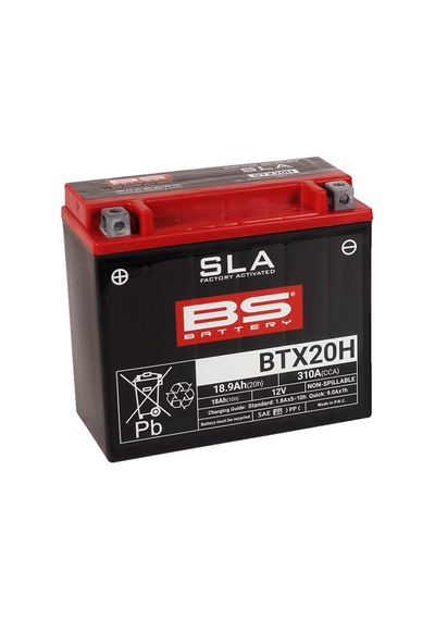 Bs Battery Btx20h Sla Motosiklet Aküsü