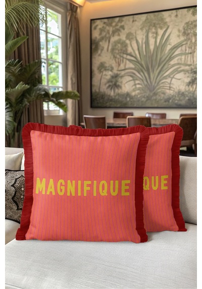 Magnifique Çizgili Fuşya Mercan Saçaklı Yastık Kılıfı-yazı Retro Sarı Bordo Püsküllü Kırlent Kılıfı Kayıp Yörünge Mira Magnifique Çizgili Fuşya Mercan Saçaklı Yastık Kılıfı-yazı Retro Sarı Bordo Püsküllü Kırlent Kılıfı Kayıp Yörünge Mira