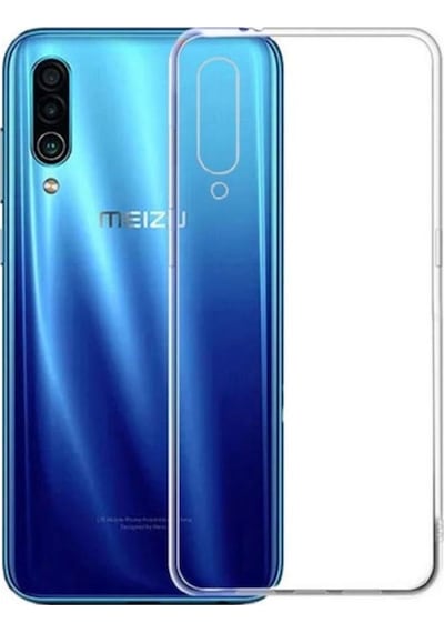 Meizu 16XS Uyumlu Şeffaf Silikon Kılıf - Kamera Korumalı Esnek Tam Koruma Kapak