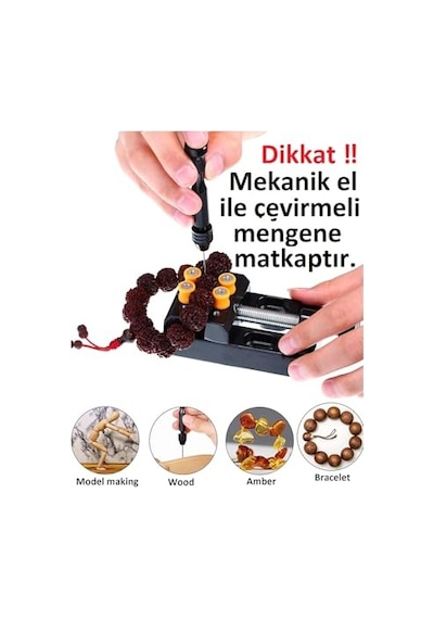 El Matkabı 6lı Matkap Uc Seti Mekanik Pim Mengenesi Hassas Elektronikçi Saatçi Boncuk Delme Aleti