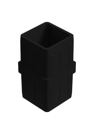 Cateksss 40x40 Mm Düz Boru Profil Ranza Ara Bağlantı Aparatı 1.5 Mm Siyah - 22 Li Paket