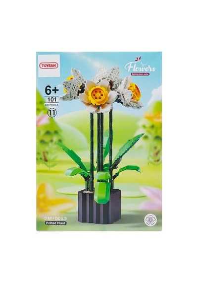 Toysan Flowers Nergis Çiçeği Yapı Blok Seti 838 Parça 10111