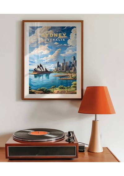 Çerçevesiz Poster Sydney Limanı Ve Opera Binası