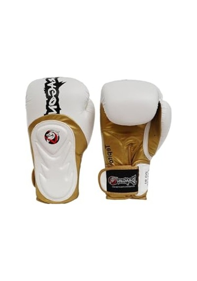 Muay Thai Boks Eldiveni, 14 Oz Beyaz Altın Renk Seçeneği Açık Pembe