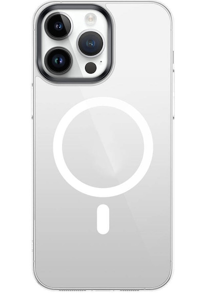 Mobilefix Apple Uyumlu iPhone 15 Pro Max Wireless Şarj Özellikli Şeffaf G-glass Kılıf-lacive Lacivert