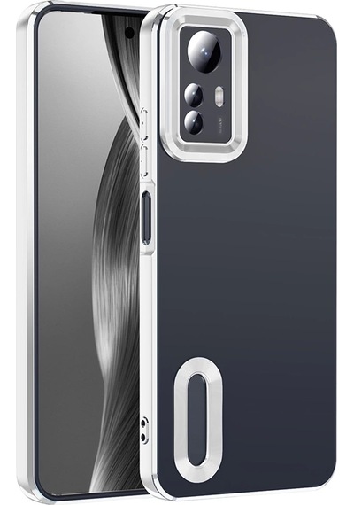 Xiaomi Redmi Note 12s Kılıf Kamera Korumalı Logo Gösteren Zore Omega Kapak