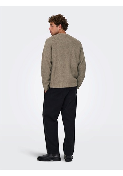 Only & Sons Onsdale Rlx Ls Raglan Knıt Erkek Gray Kazak - 22035118 Gri