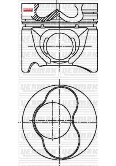 Motor Piston Segman Std 1-2 Piston Bora-caddy Iı-golf Iıı-ıv-passat-polo-a3-a4 1.9tdı 79.51mm Yenmak 028107065aj
