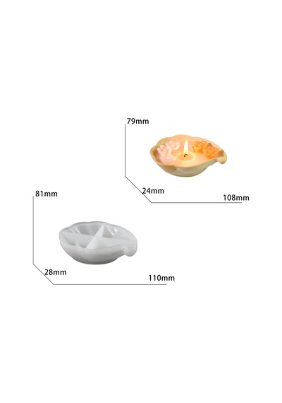 Epoksi Deniz Kabuğu Tealight Mumluk Ev Dekorasyonu Silikon Ve Taş Tozu Kalıbı