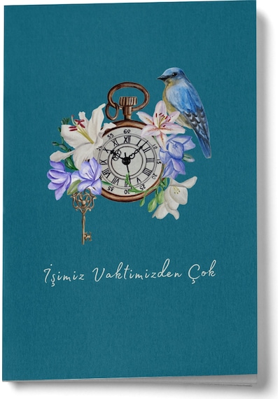 İşimiz Vaktimizden Çok Mini Defter Çok Renkli