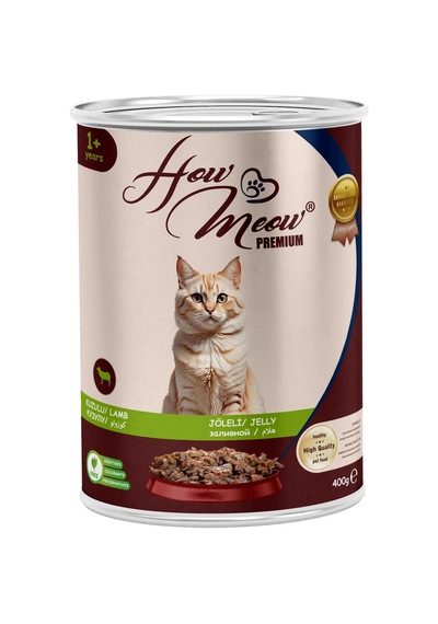 12 Adet Premium Kuzu Etli Jöleli Yetişkin Kedi Yaş Maması Lezzetli Parça
