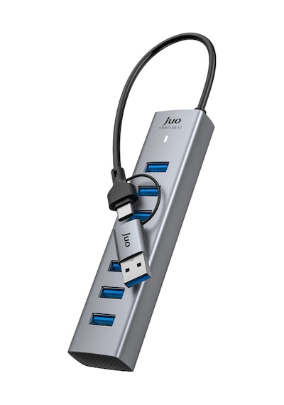 Juo Type-c Ve Usb-a 7 Portlu 7 Usb 3.0 5gbps Usb Hub Çoklayıcı Dönüştürücü