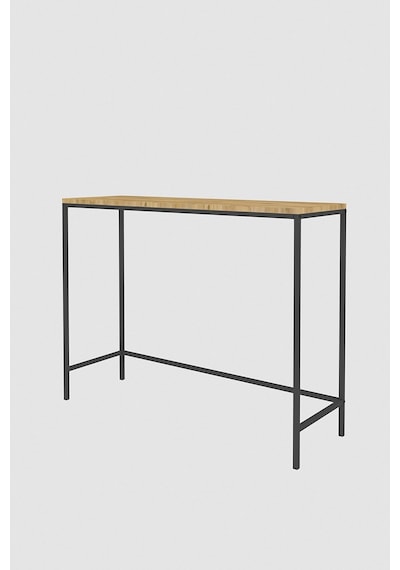 Canvas Meşe Metal Dresuar Siyah