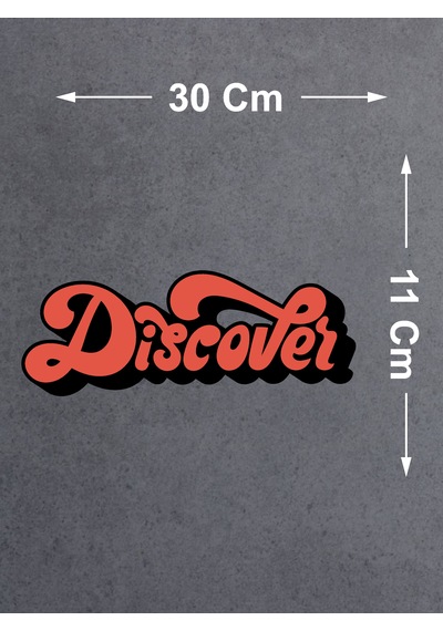 Discover Sticker - 4x4 Off Road Adventure Kamp Avcı Sticker - Araba Oto Cam Karavan Motosiklet Sticker - 00050 30X11 Cm