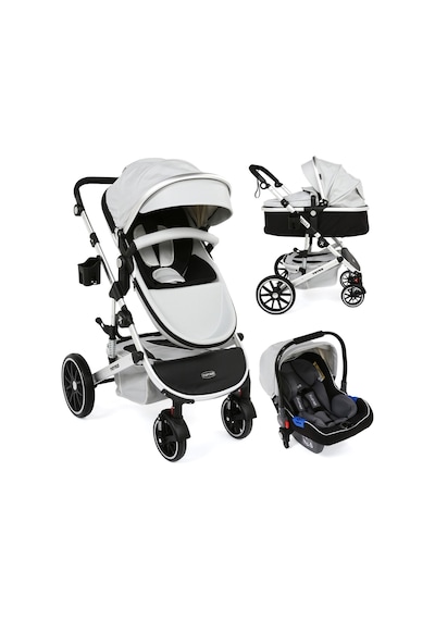 Yoyko Capsule Egg Travel Sistem Bebek Arabası Gri Silver