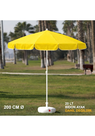 Sarı Plaj Şemsiyesi 200 Cm Ø Sarı
