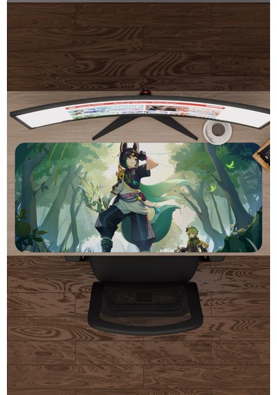 Tighnari Genshin Impact Anime Gacha V2 - 90x40 Xxl Gaming Mouse Pad Fare Altlığı