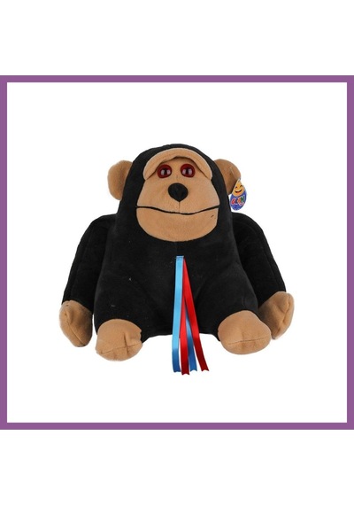 Bezos Fk-2218 Peluş Goril 30 Cm Rengaren Çok Renkli