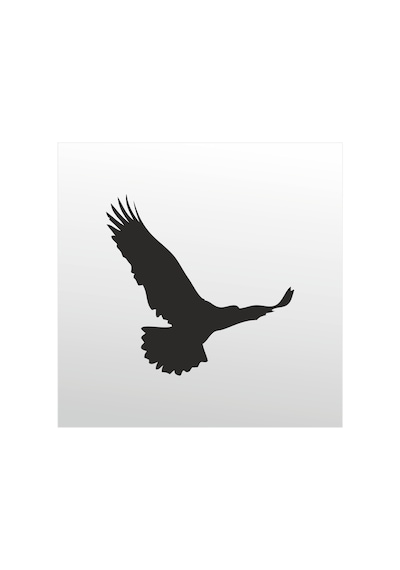 Folyo Sticker Kartal 30cm Uzunluk Siyah