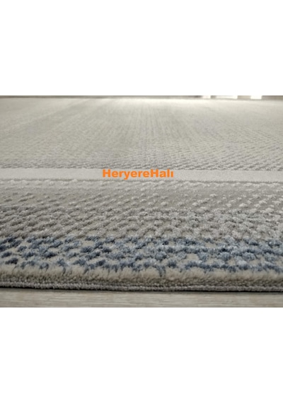 Yamalıhome Quka Halı Bodrum 7008lacivert Gri %100 Akrilik 160x230