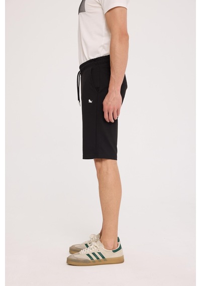 The Crow Tango Sweatshort Siyah Polyester Pamuk Şort Siyah