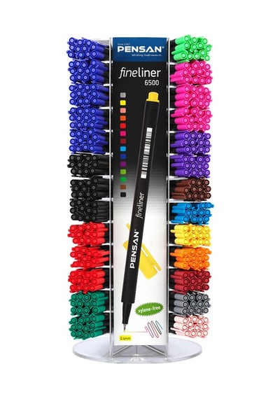 Pensan Fineliner Keçe Uç Kalem Stand 502 Li 6500 Çok Renkli