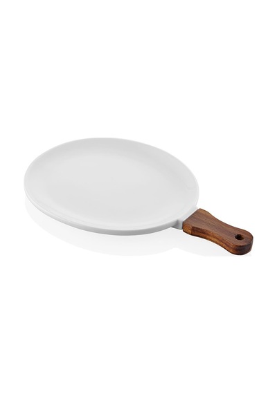 The Mia Woody Porselen Servis 34x21 Cm