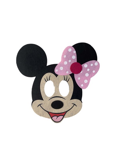 Niyet Maske - Minnie Mousse Maske - Keçe - Parti
